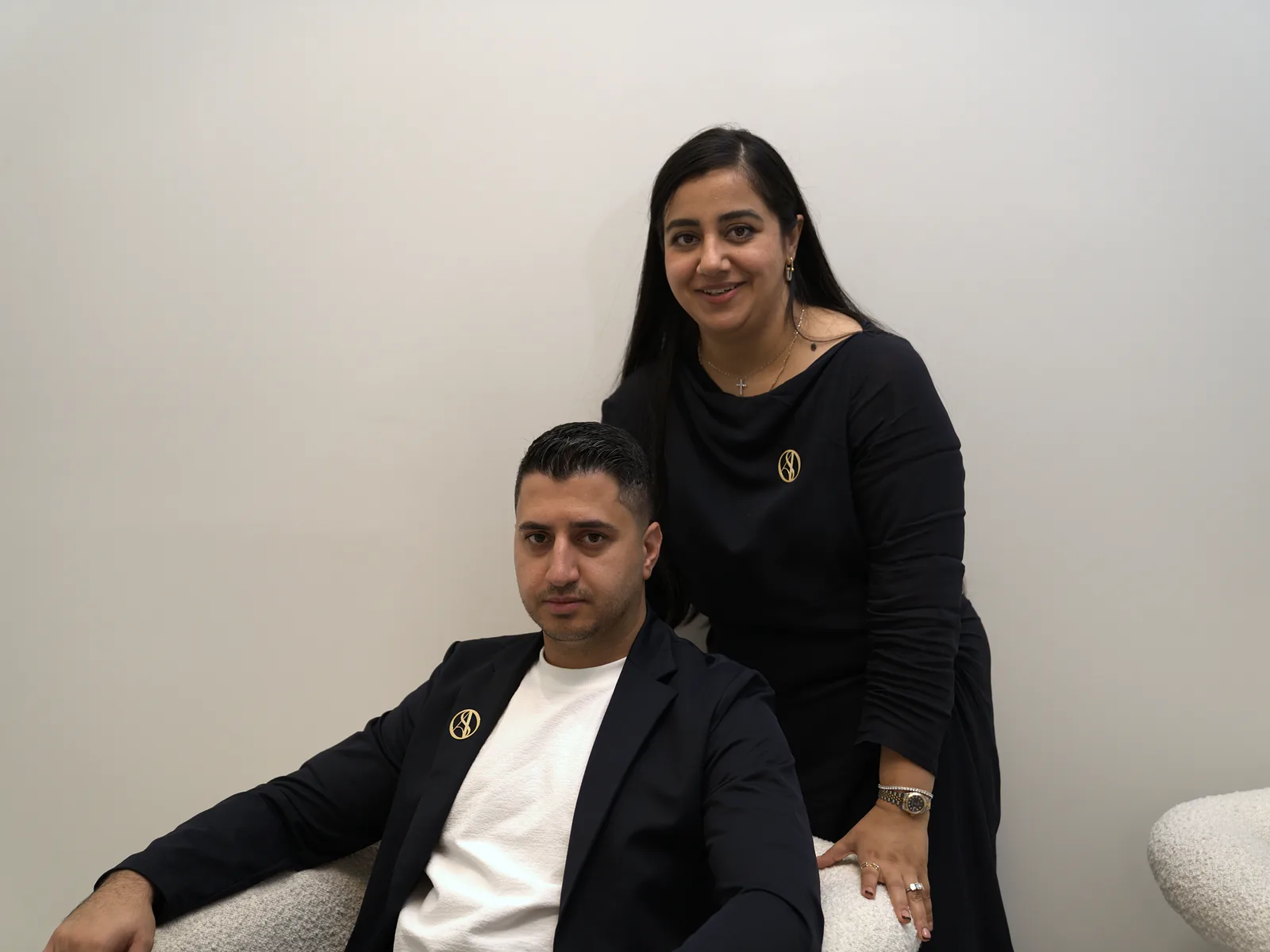 The owners of SASO Watch at the showroom