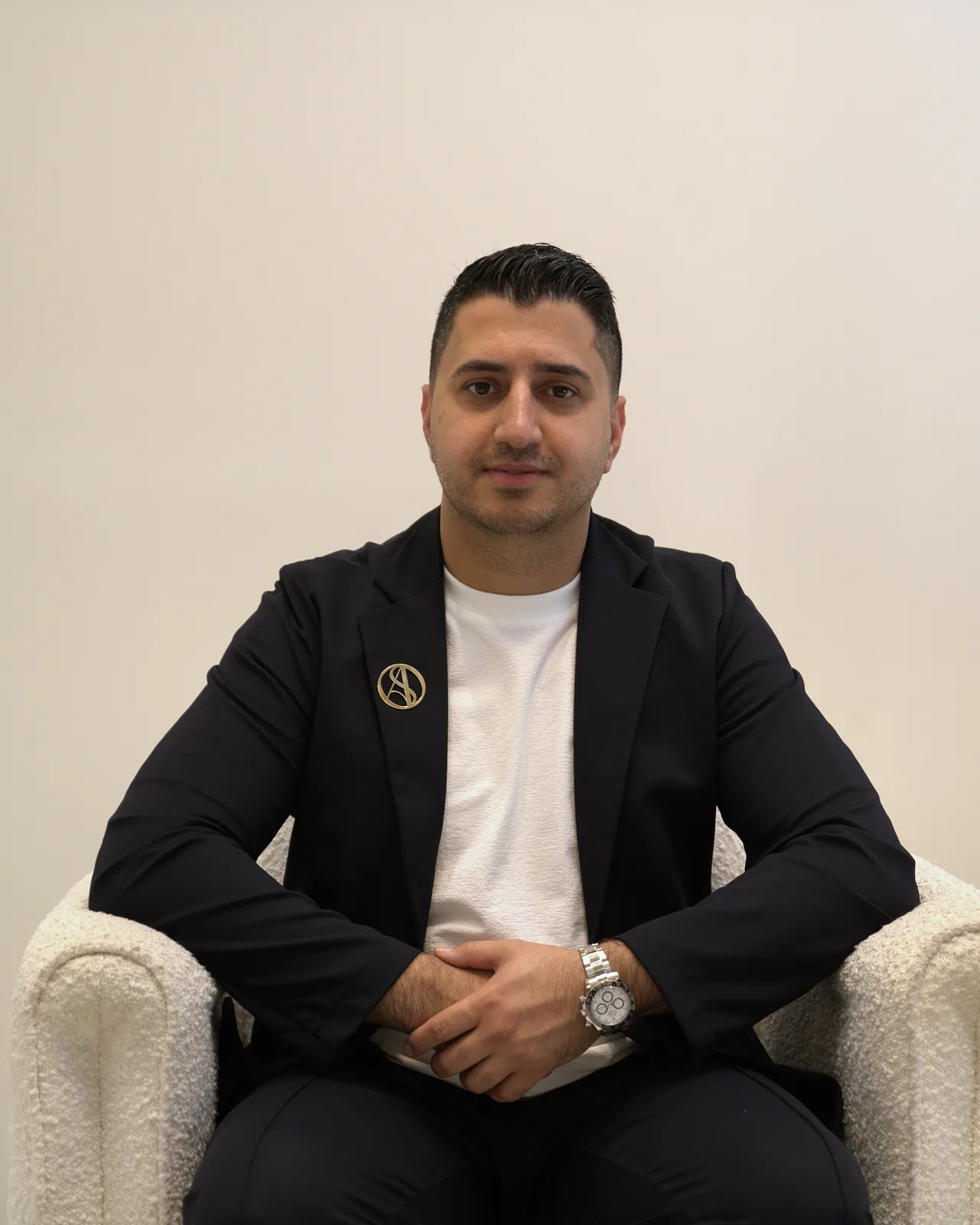 The owner of SASO Watch at the Mt Gravatt showroom