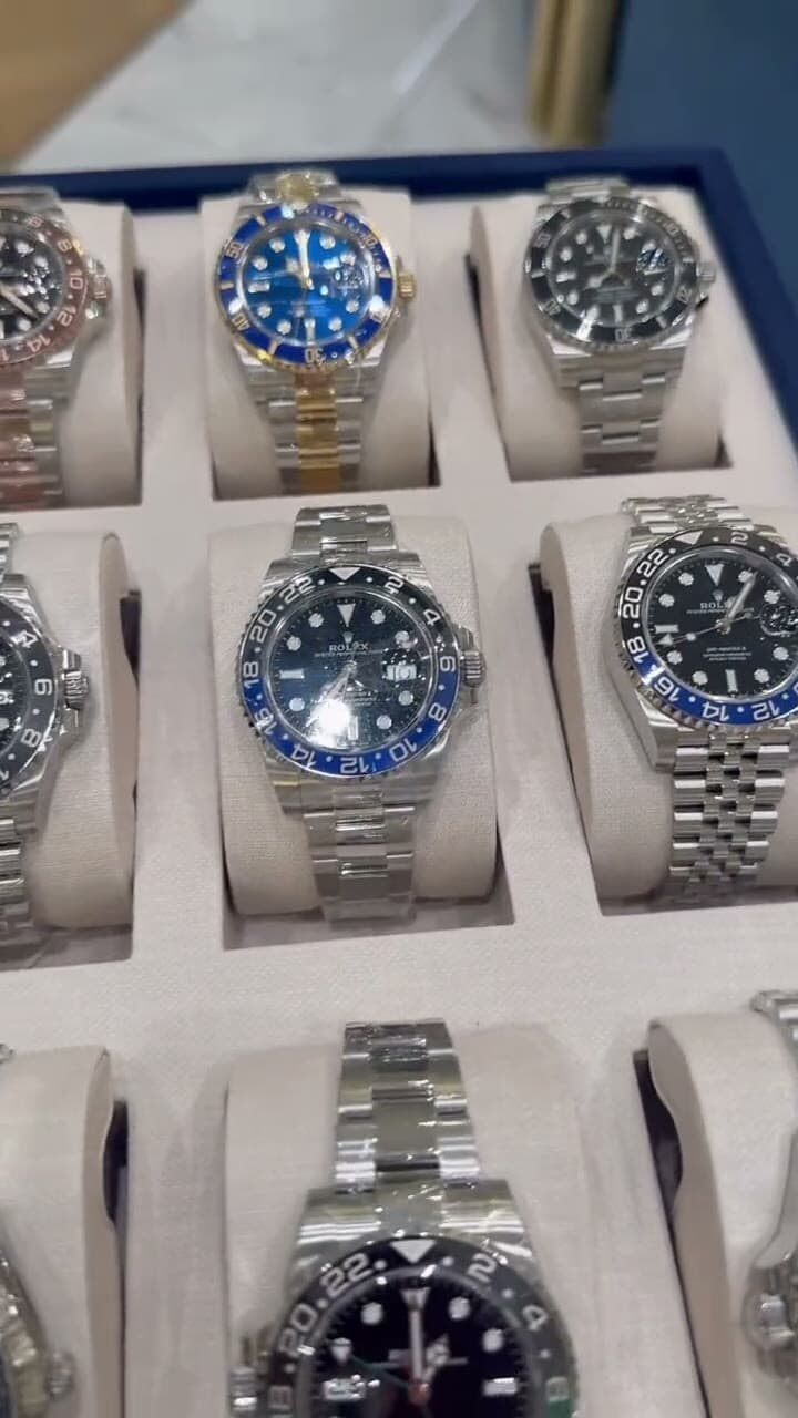 A case of Rolex watches